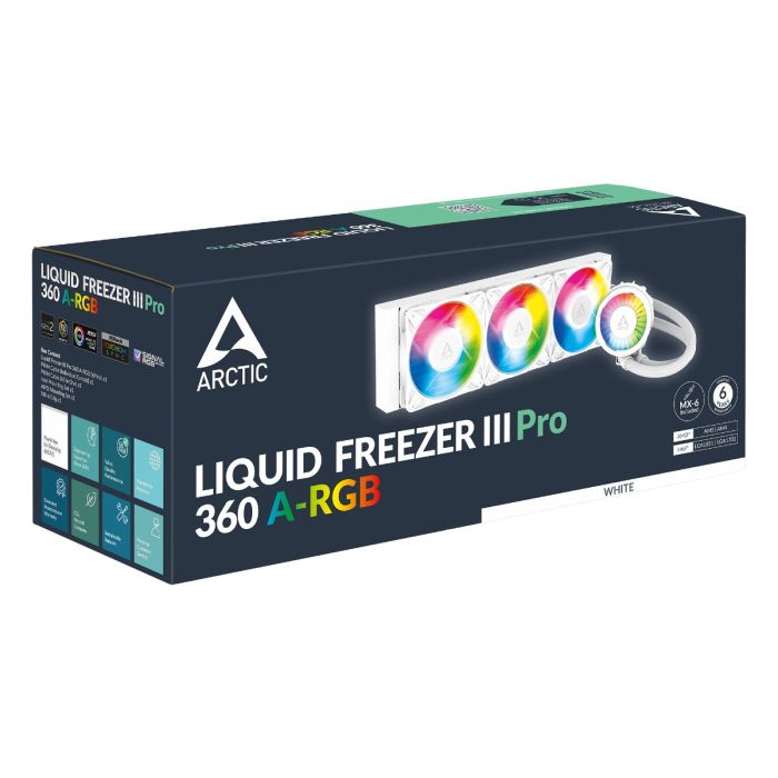 ARCTIC LIQUID FREEZER III PRO 360mm A-RGB water cooling for INTEL/AMD processors (white)